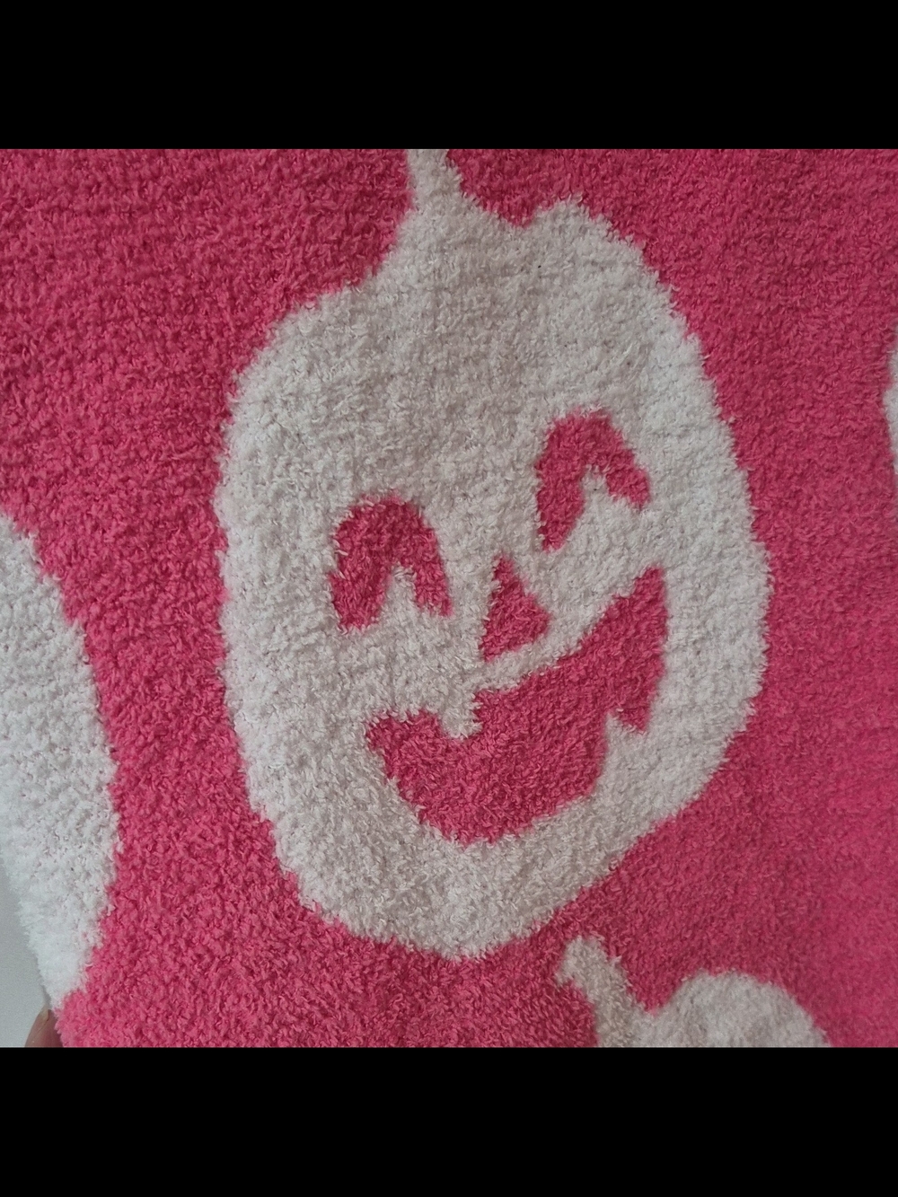 Pink & White Pumpkin Throw- Soft